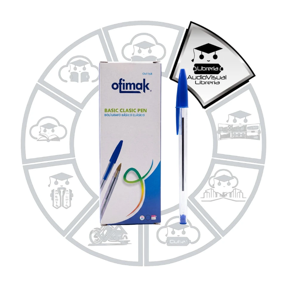 BOLIGRAFO AZUL BASIC CLASIC OFIMAK 12
