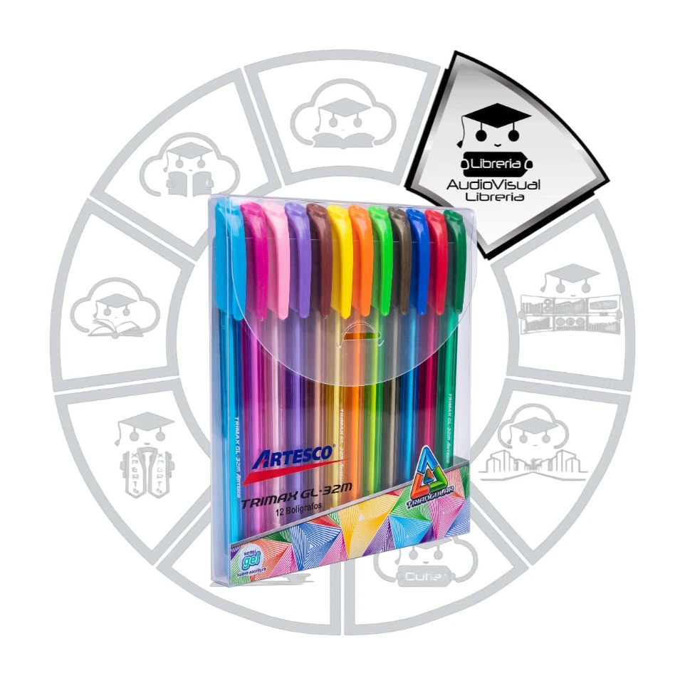 BOLIGRAFOS TRIMAX GL-32M COLORS 12