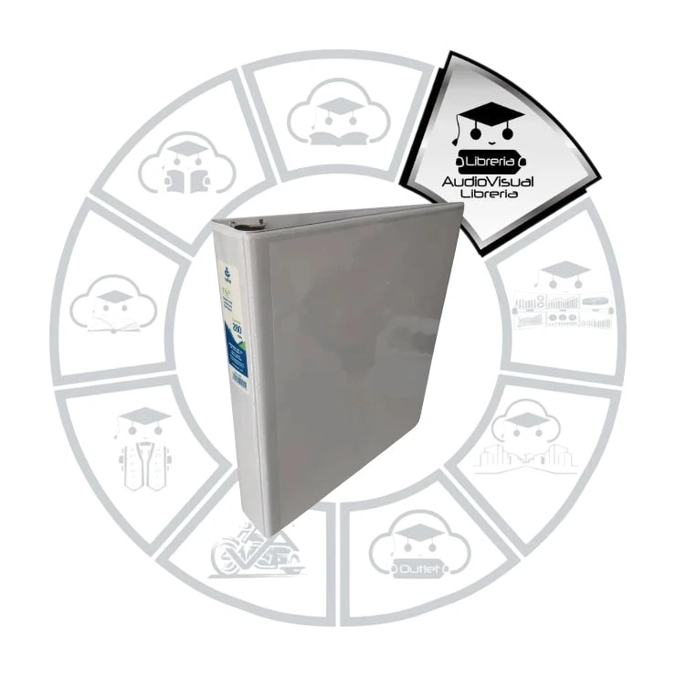 [CA31CB] CARPETA 3AROS 1 1/2" CARTA BLANCA