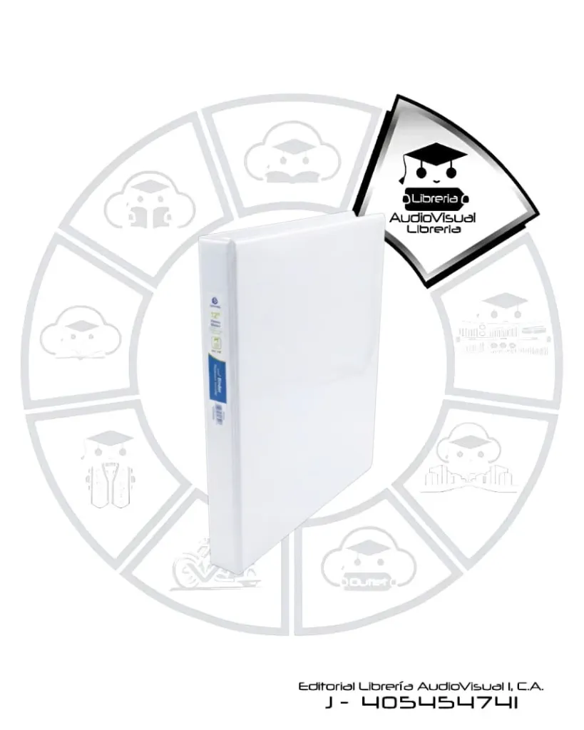 [CA3CB] CARPETA 3AROS 1/2" CARTA BLANCA  