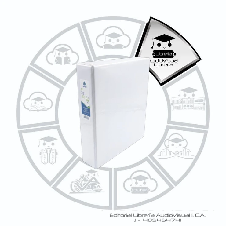 [CA3CB2] CARPETA 3AROS 2" CARTA BLANCA  