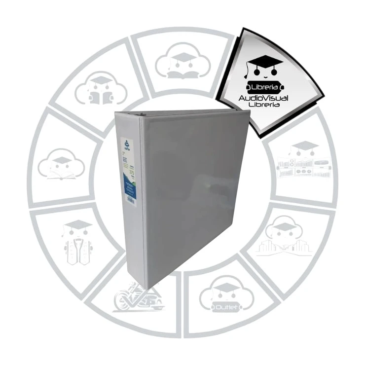[CA3CB2] CARPETA 3AROS 2" CARTA BLANCA  