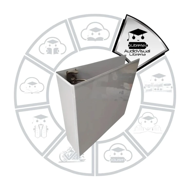 [CA33CB] CARPETA 3AROS 3" CARTA BLANCA  