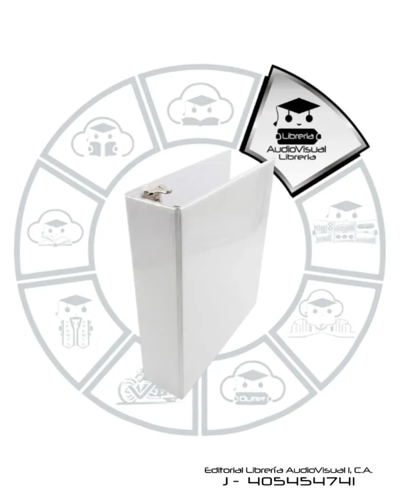 [CA33CB] CARPETA 3AROS 3" CARTA BLANCA  