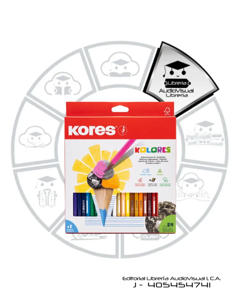 CREYONES  TRIANGULARES    KORES 24