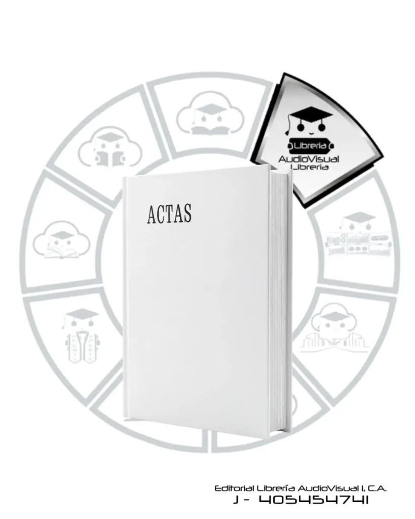 LIBRO ACTAS TAPA DURA CARTA AV 500 FOLIOS