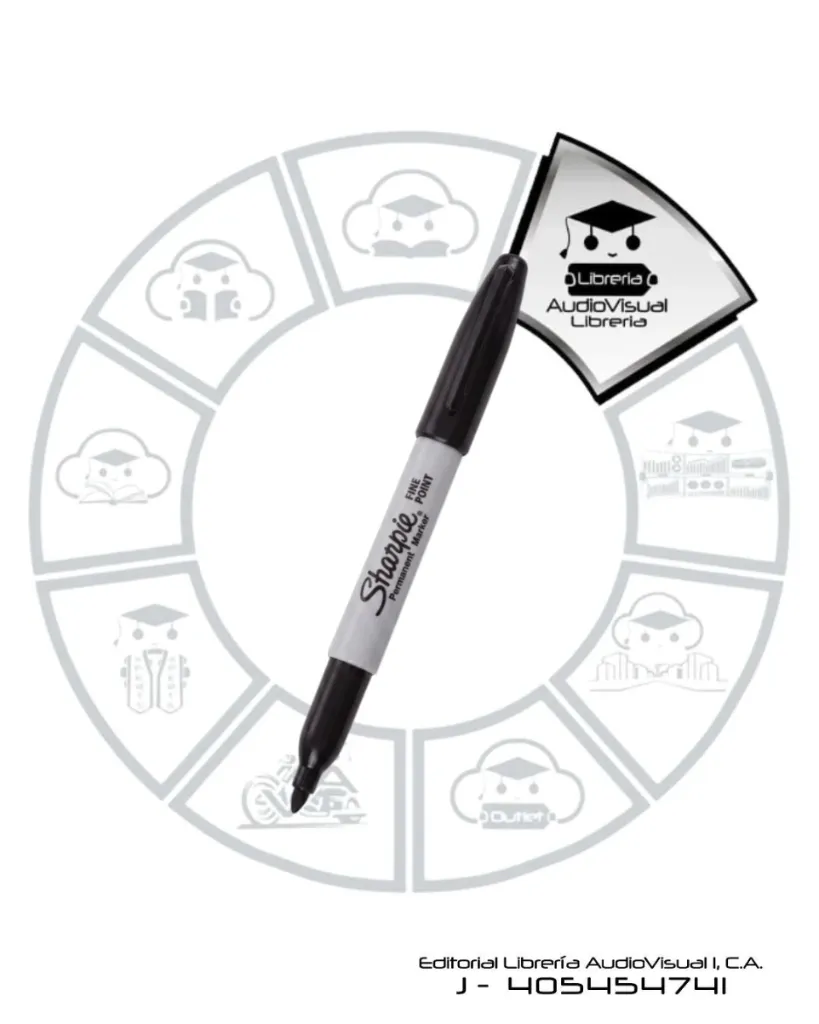 [MAPPUSHUN] MARCADOR PERMANENTE PUNTA FINA UNICOLOR SHARPIE UNIDAD