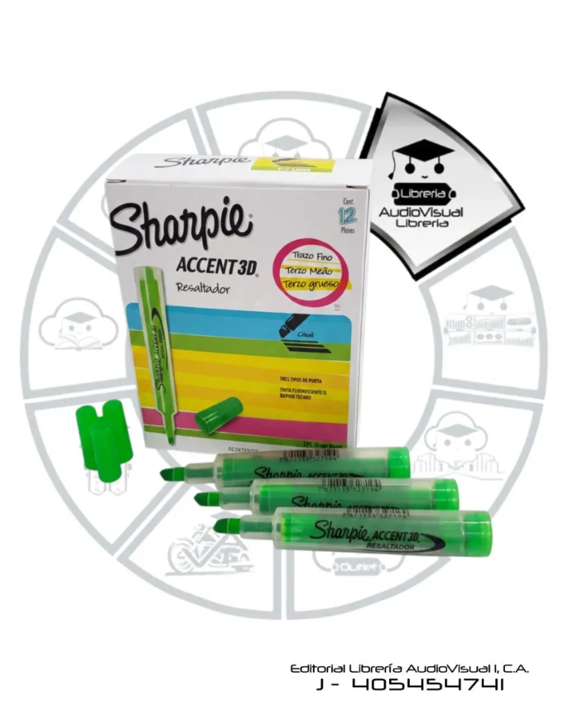 [REVSH12] RESALTADOR VERDE SHARPIE 12