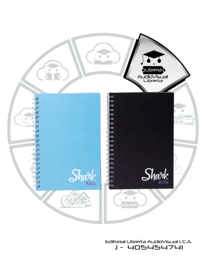 LIBRETA ESPIRAL 6 MATERIAS SHARK