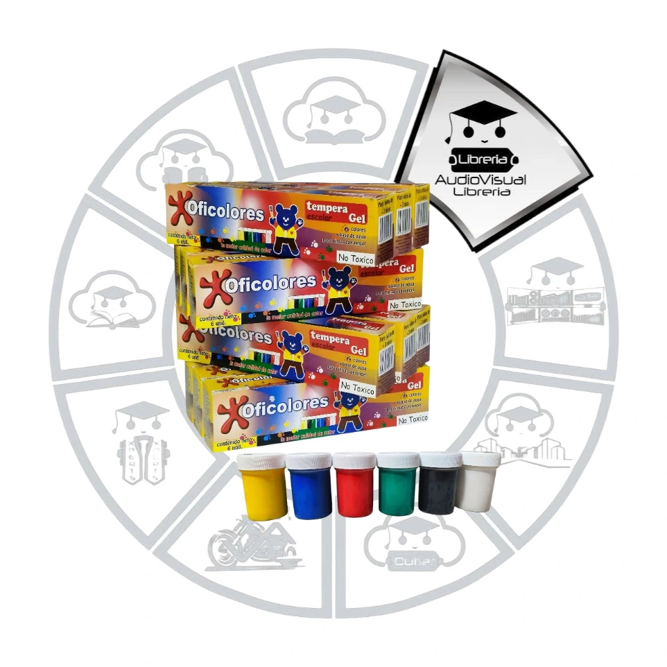 TEMPERA COLORES OFICOLOR 6