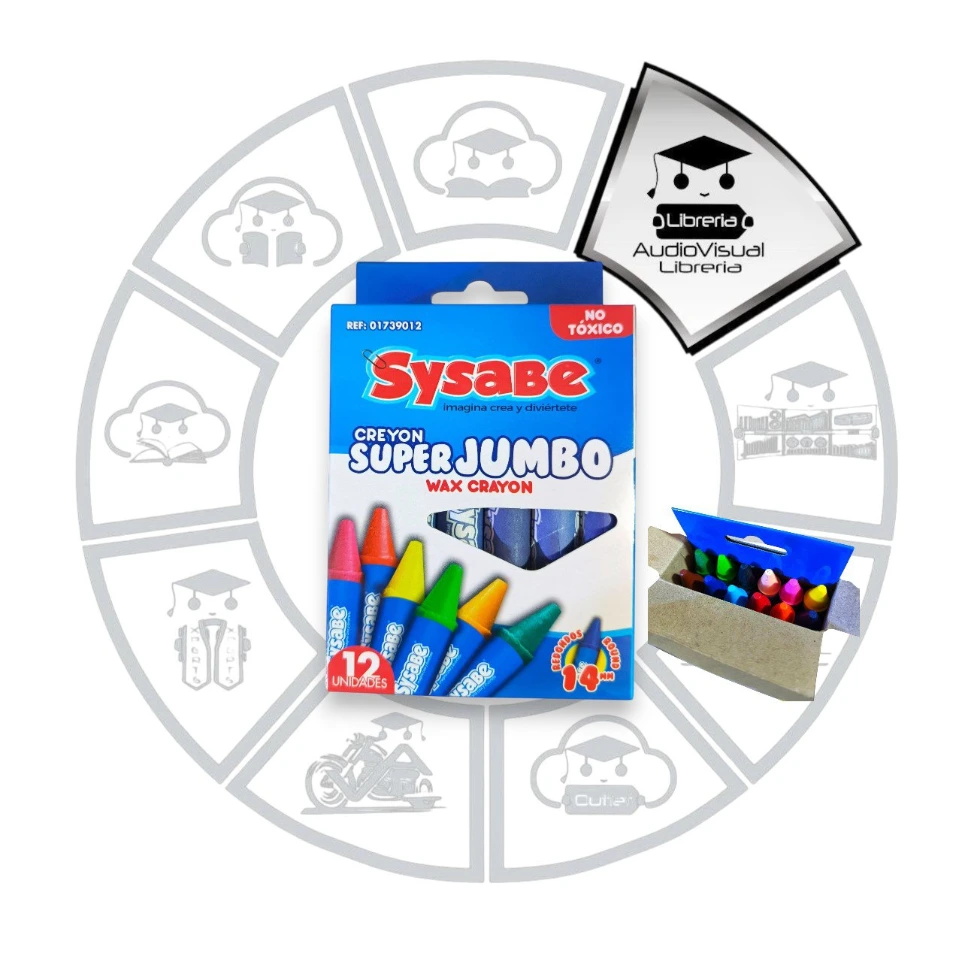 CREYON CERA SUPER JUMBO SYSABE 12