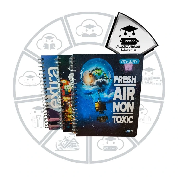 LIBRETA ESPIRAL 5 MATERIAS