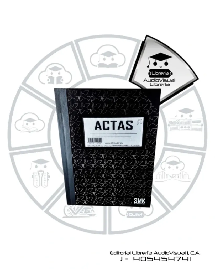 [TAKR10] LIBRO ACTAS TAPA DURA CARTA 100 FOLIOS