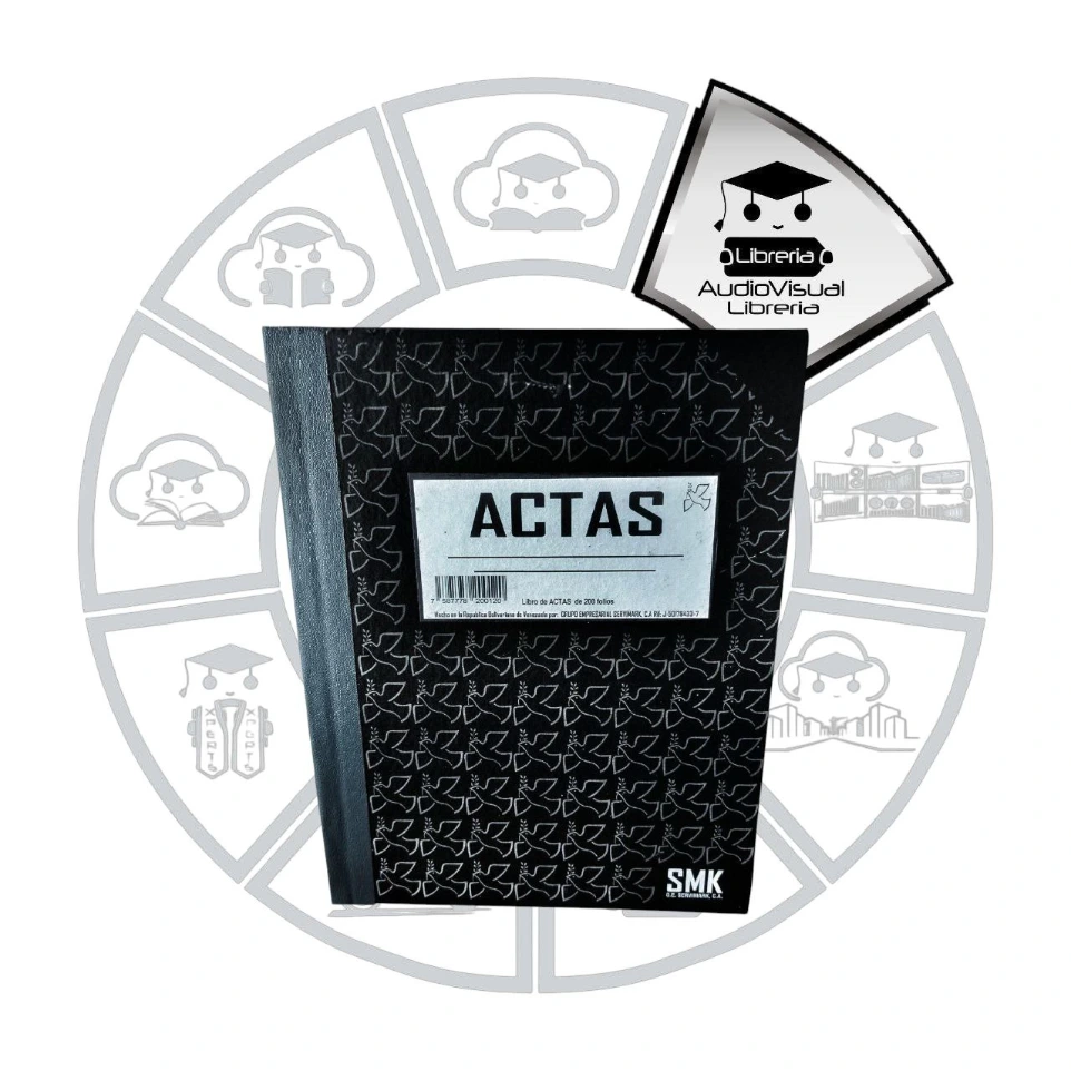 LIBRO ACTAS TAPA DURA CARTA 100 FOLIOS