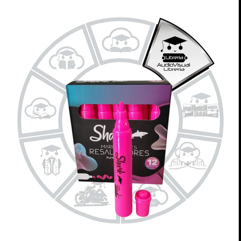 RESALTADOR ROSADO SHARK 12