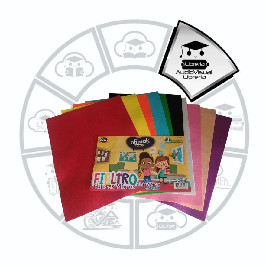 FIELTRO RIGIDO CARTA SURTIDO