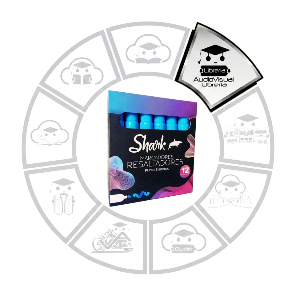 RESALTADOR AZUL SHARK 12