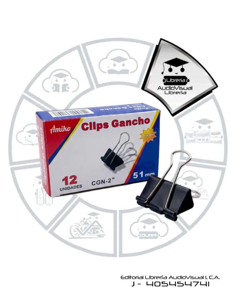 [TIP2SH] GANCHOS DOBLE CLIPS 51MM 12 AMK