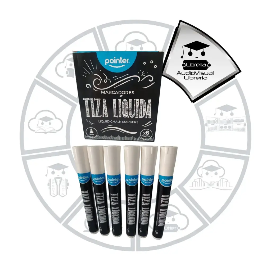 [TILBPO6] TIZA LIQUIDA BLANCA POINTER 6