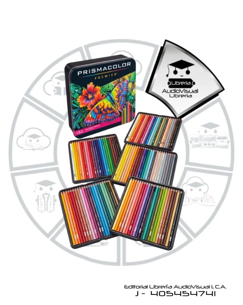 COLORES PREMIER CAJA METAL PRISMACOLOR 132