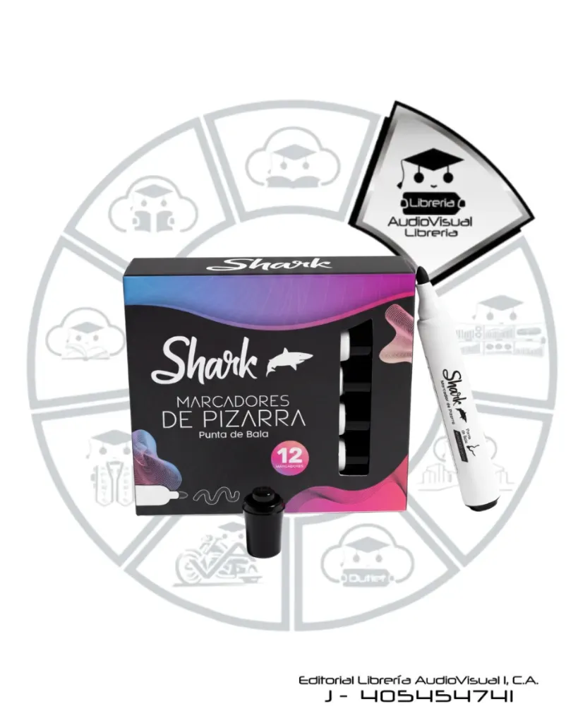 MARCADOR ACRILICO NEGRO SHARK 12