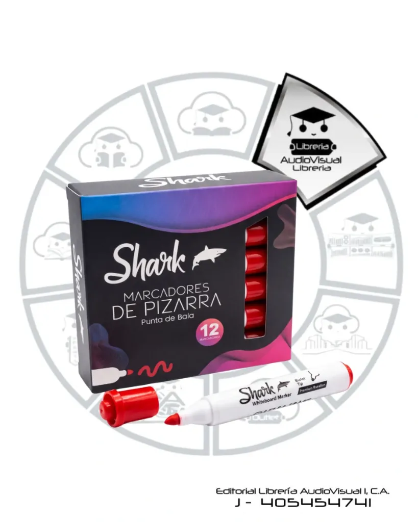 MARCADOR ACRILICO ROJO SHARK 12