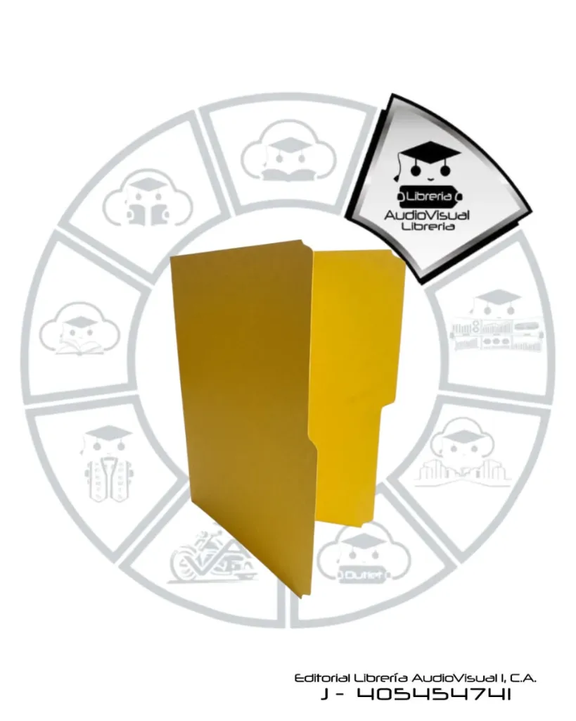 CARPETA DE FIBRA CARTA AMARILLO AV EMPQ 25