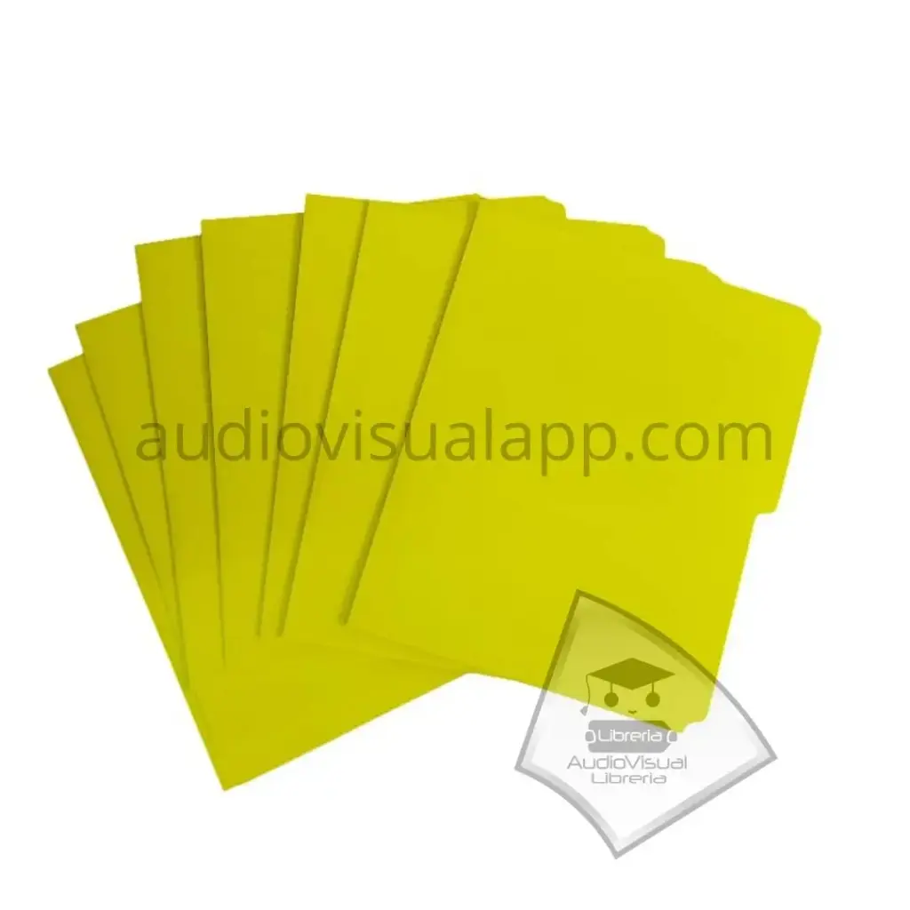 CARPETA FIBRA CARTA AMARILLO AV EMPQ 25