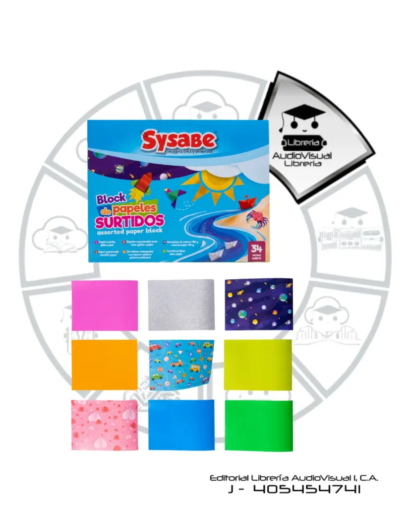 BLOCK PAPELES SURTIDOS SYSABE 30H