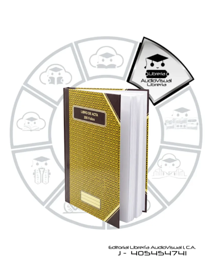 LIBRO ACTAS TAPA DURA CARTA 200 FOLIOS