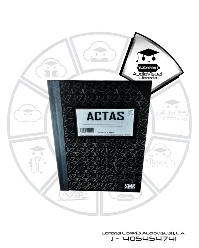 LIBRO ACTAS TAPA DURA CARTA 200 FOLIOS