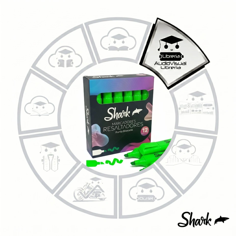 RESALTADOR VERDE SHARK 12