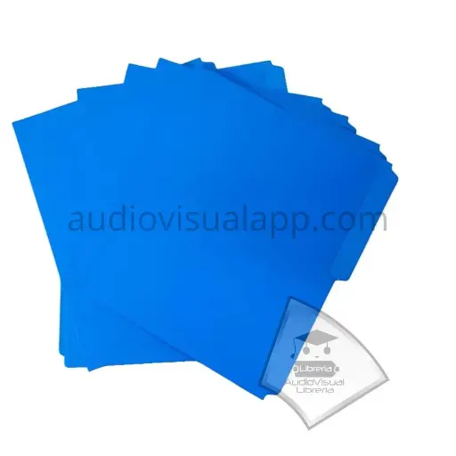 [CAFCAZRAVEM25] CARPETA DE FIBRA CARTA AZUL REY AV EMPQ 25