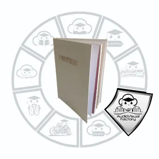 [LI51AV] LIBRETA 5 MATERIAS 1LINEA AV 