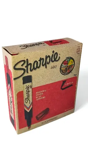 [MAP680RSH12] MARCADOR 680 ROJO SHARPIE 12