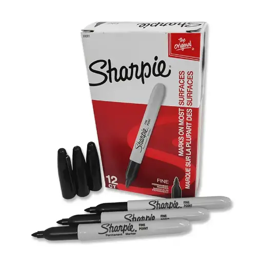 [MAPPNSH12] MARCADOR PERMANENTE PUNTA FINA  NEGRO SHARPIE 12