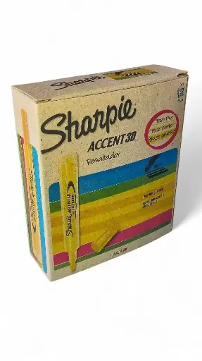 [REAMSH12] RESALTADOR AMARILLO SHARPIE 12