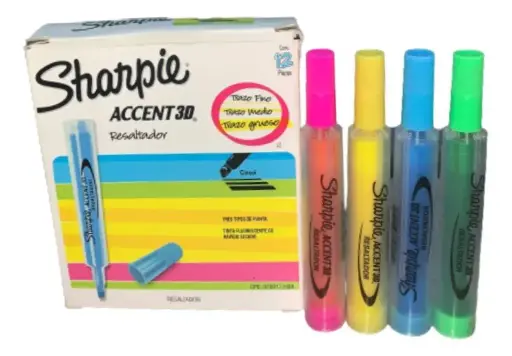 [RECESH12] RESALTADOR COLORES SURTIDOS SHARPIE 12