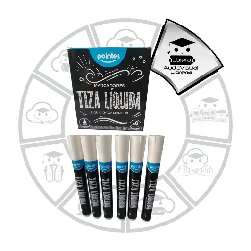 [TILBPO6] TIZA LIQUIDA BLANCA POINTER 6