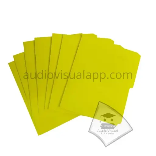 CARPETA DE FIBRA CARTA AMARILLO AV EMPQ 25